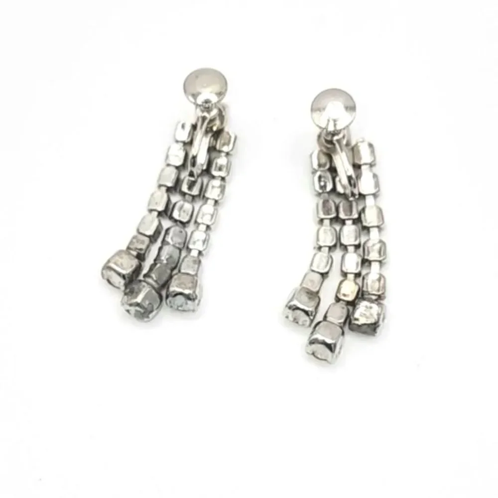 Vintage Chandelier rhinestone dangle earrings