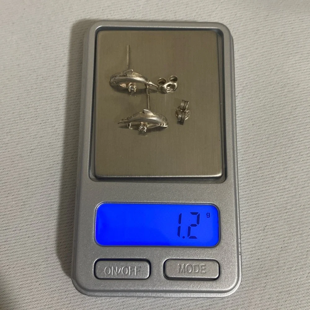 925 Dolphin Earrings metal 925