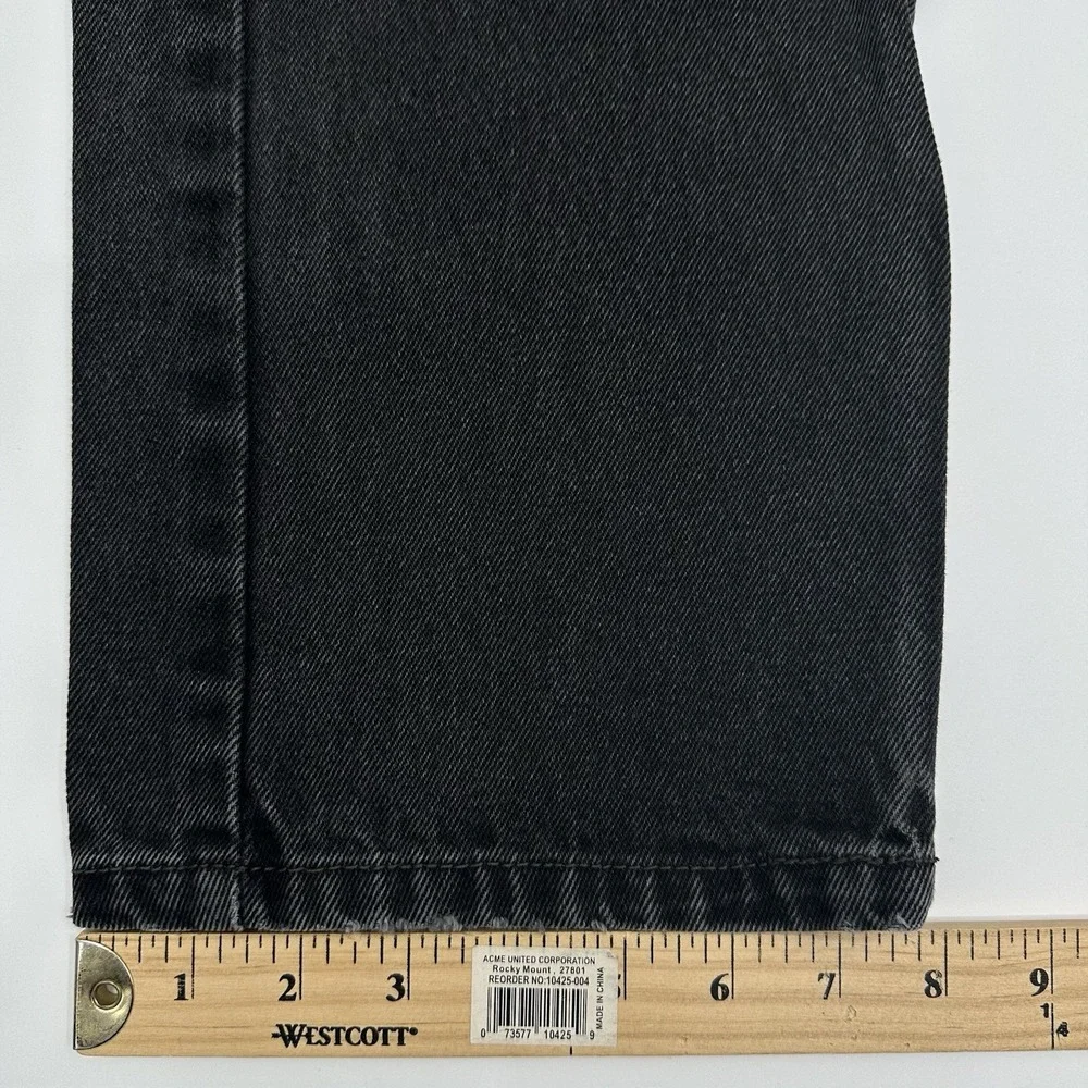 Levi's 505 Jeans Mens 36x34 Black Medium Wash Straight Regular Pants Levis‎