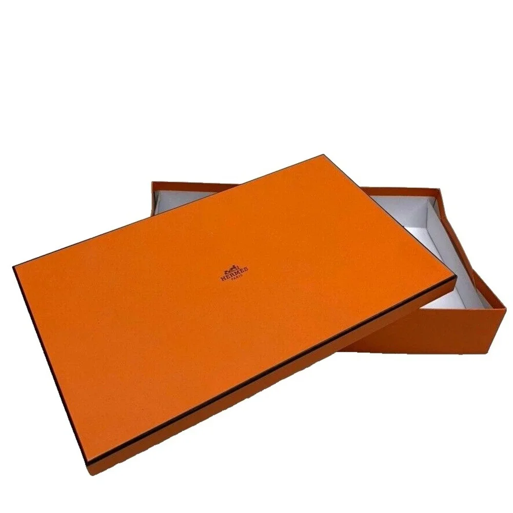Authentic Hermes Orange Storage Gift Box Empty  9.5x15x2.5 Medium‎ Rectangle