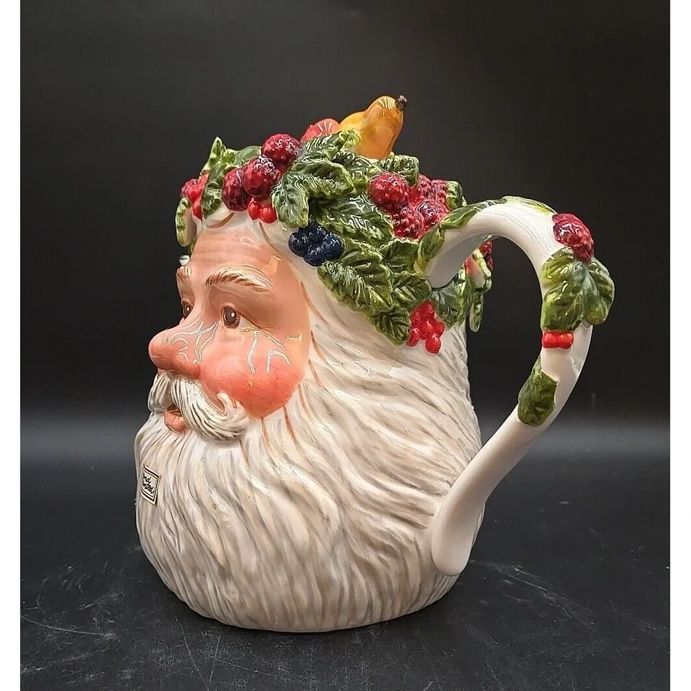 Department 56 Santa Christmas Holiday Seasonal Fruit‎ Teapot w/ box
