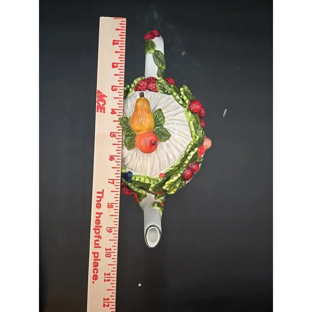 Department 56 Santa Christmas Holiday Seasonal Fruit‎ Teapot w/ box
