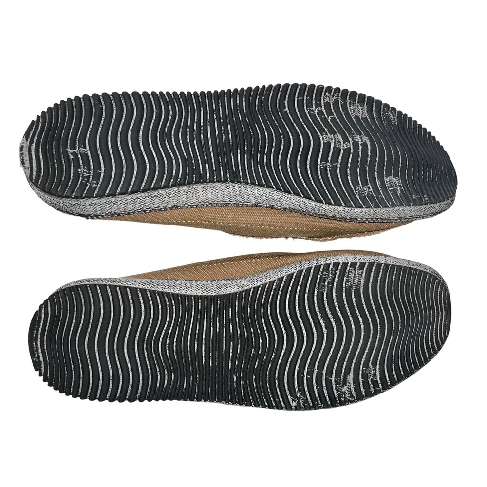 Classics Brown Canvas Slip On Loafer‎ Shoes Men US Size 10.5 EUR 45