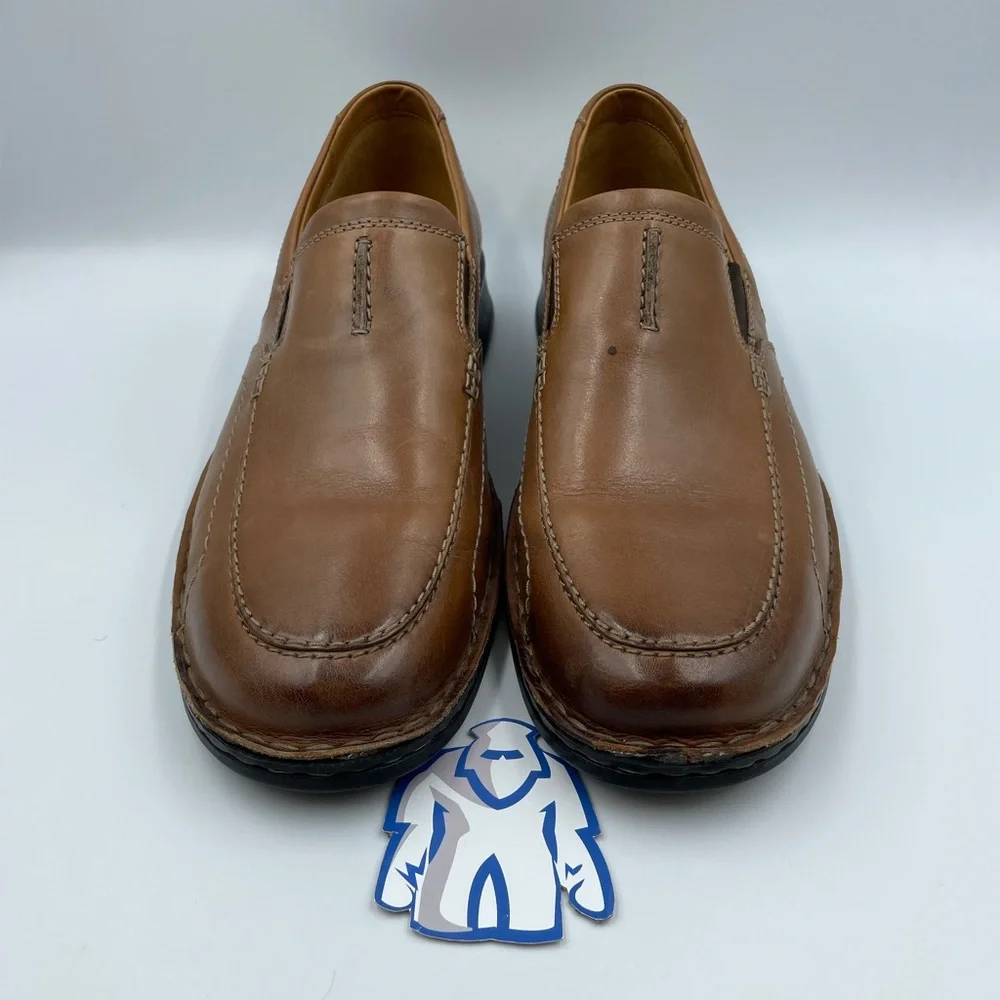 Clarks Escalade Brown Leather Slip-On Men’s‎ Sz 11