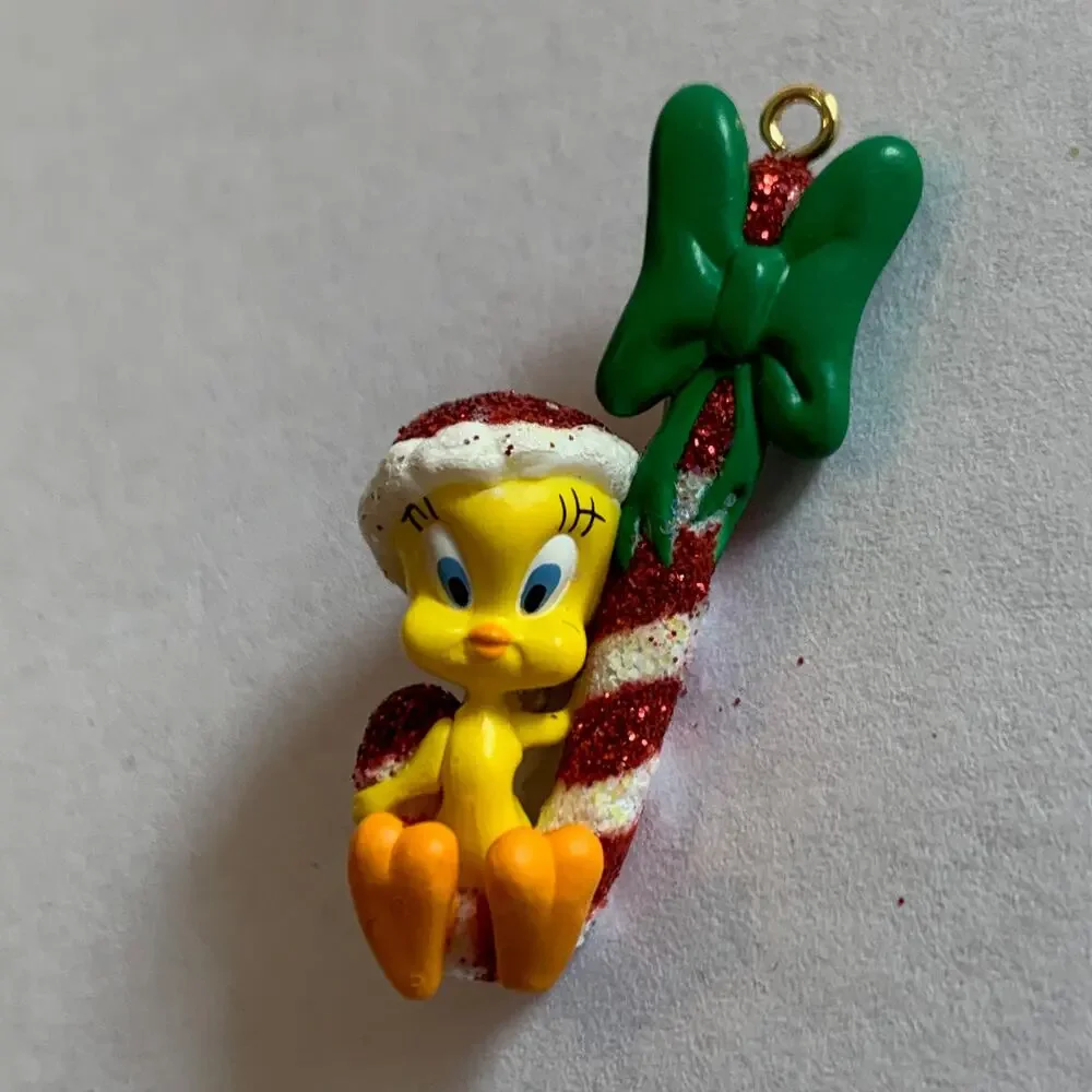 Hallmark KeepSake Miniature Ornaments 3‎ Each: Santa Tin Car Tweety