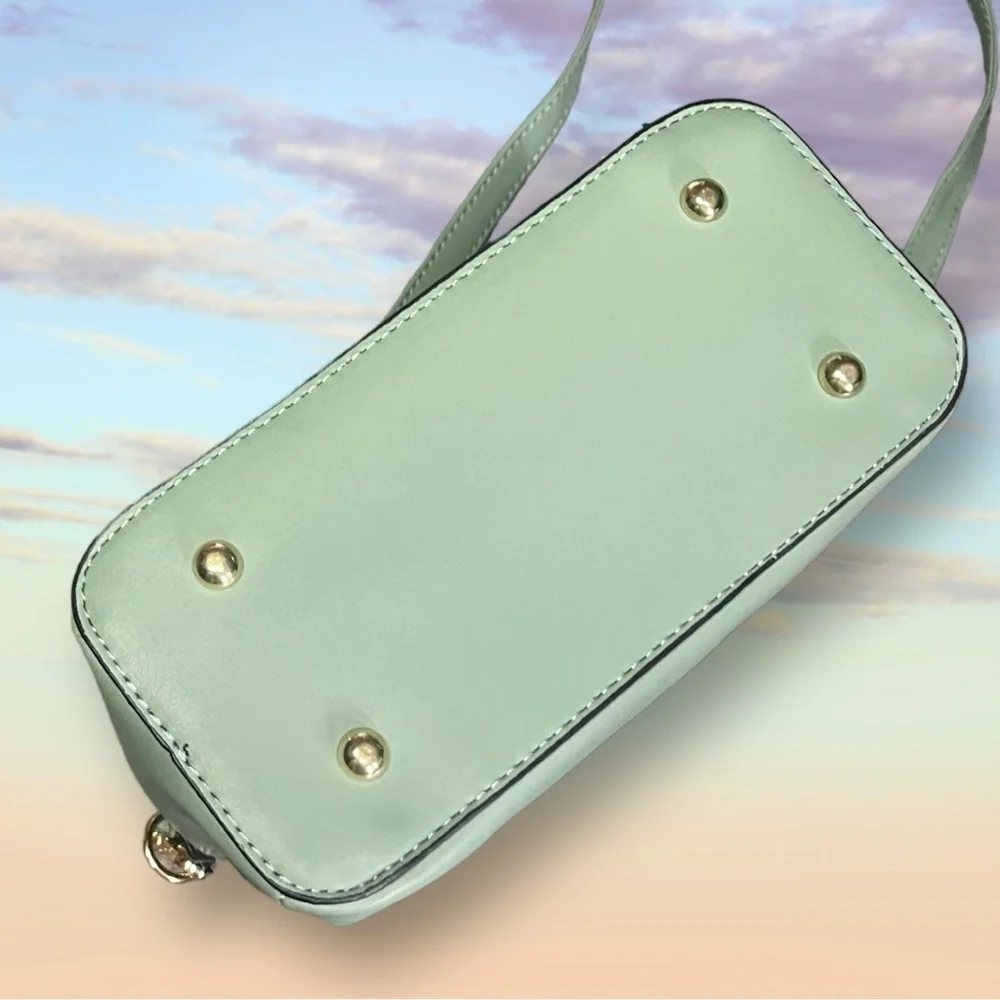 Spring Green Gold Geometric Satchel Medium Bag Crossbody