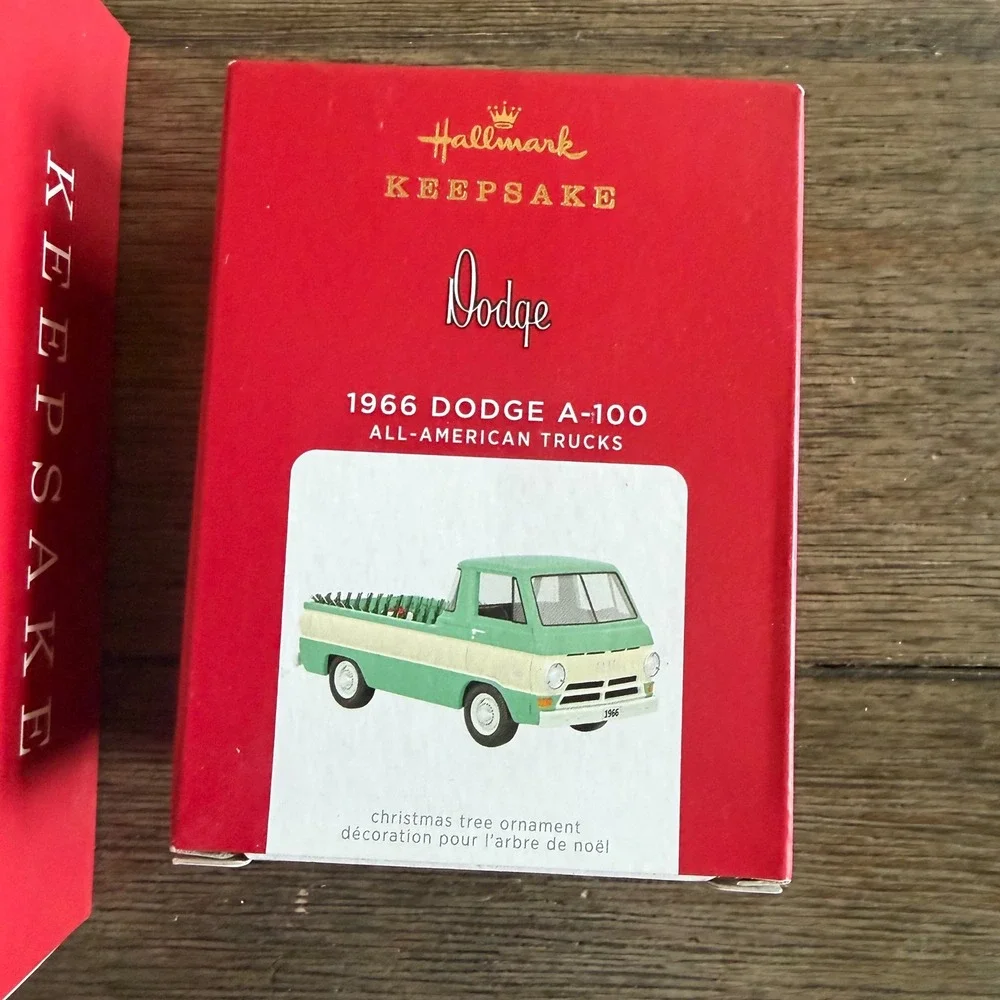 Hallmark Keepsake All-American Trucks 1966 Chevrolet C-10 & 1966 Dodge A-100 Set