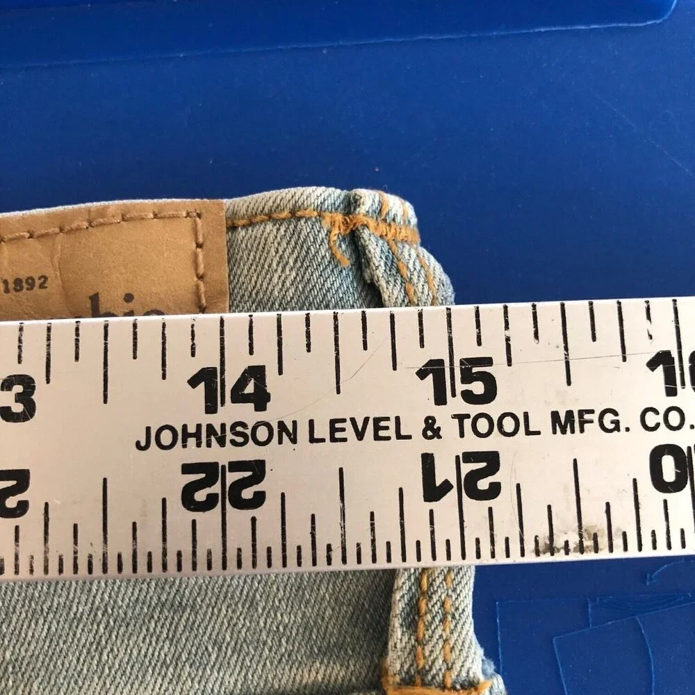 Abercrombie Fitch Womens Ankle Jeans High Waist‎ Distressed Frayed Sz 10 30x25.5