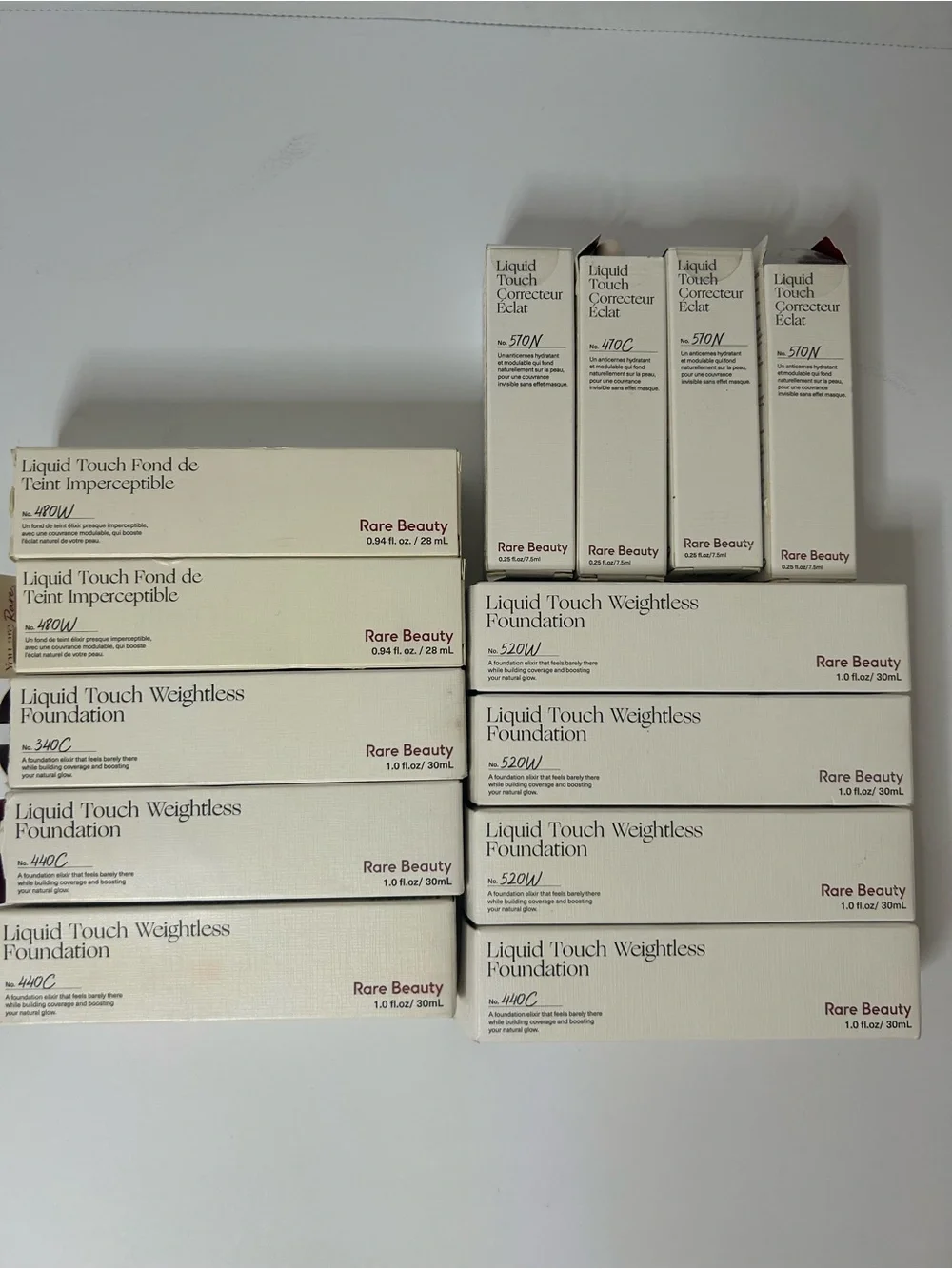 High-End Makeup Rare Beauty Makeup Bundle‎ Of 13 Foundations/ Concealers  New in