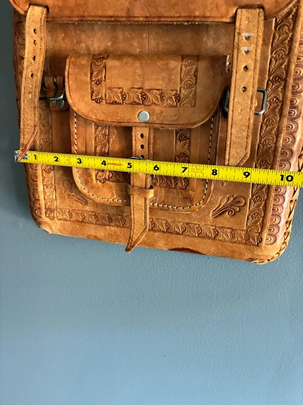 Vintage handcrafted tan