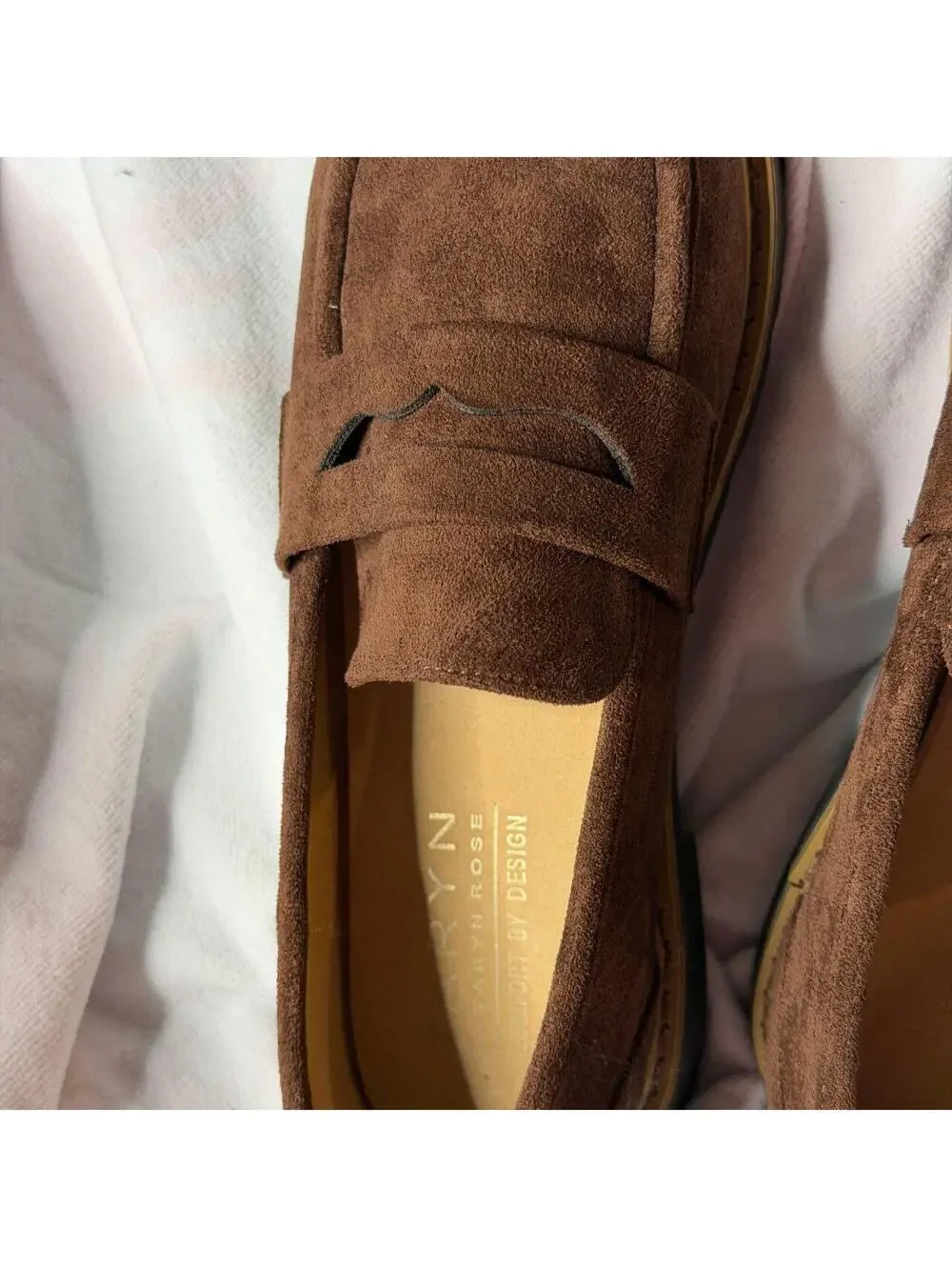 Taryn Rose Women's Brown Suede Loafers Size 8
