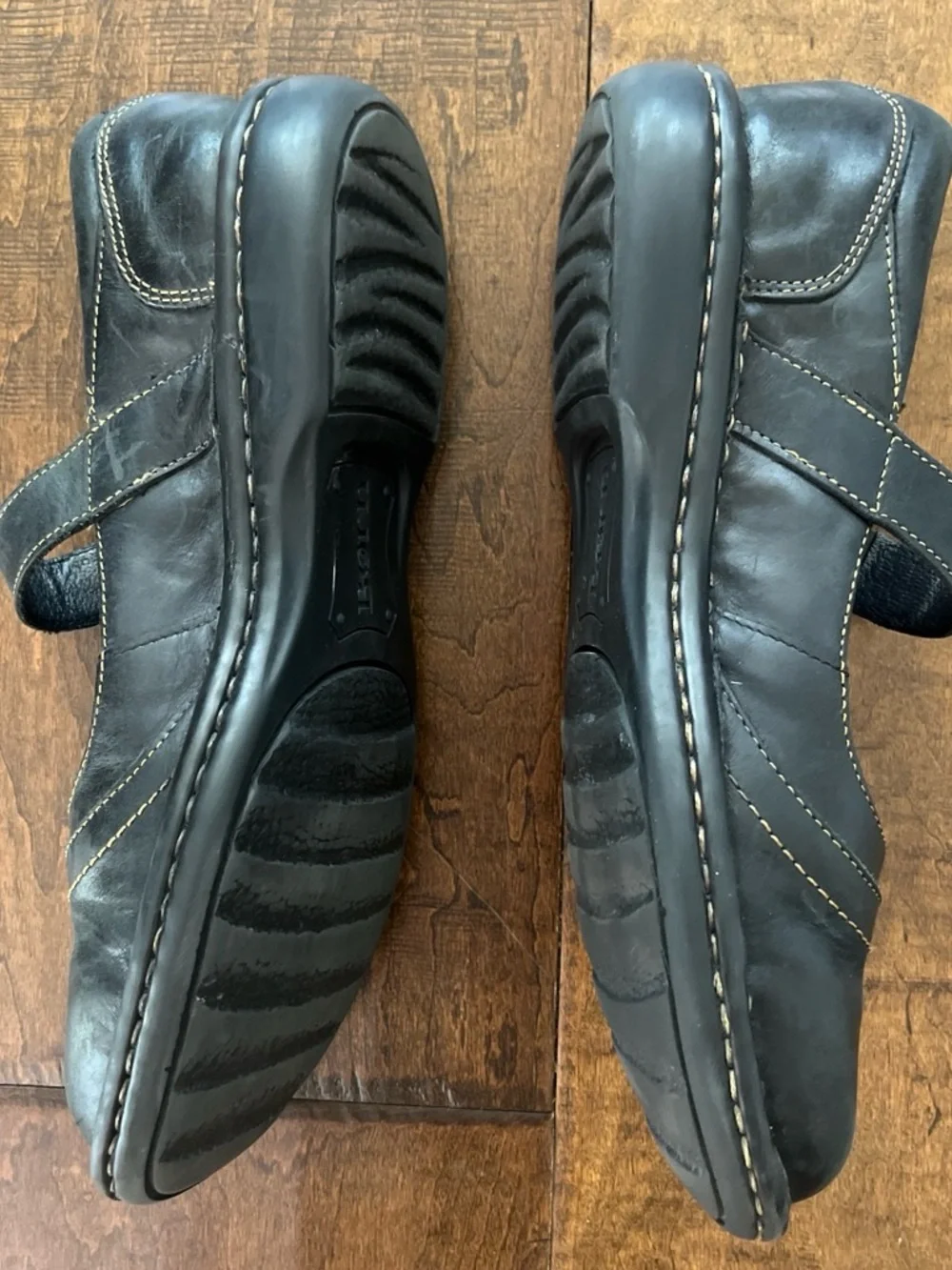 Black Leather Mary Jane Flats - Comfortable Everyday Loafers