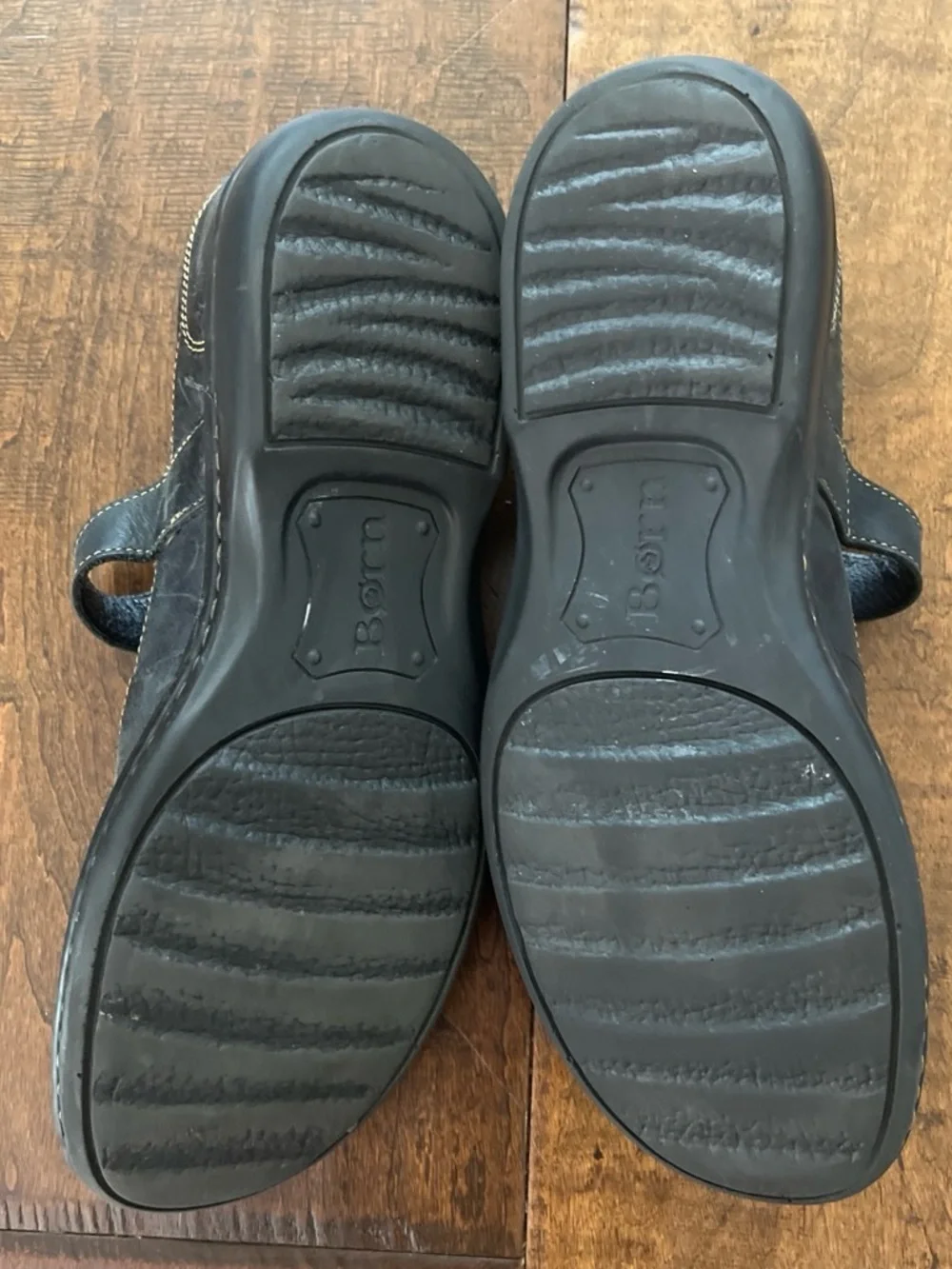 Black Leather Mary Jane Flats - Comfortable Everyday Loafers
