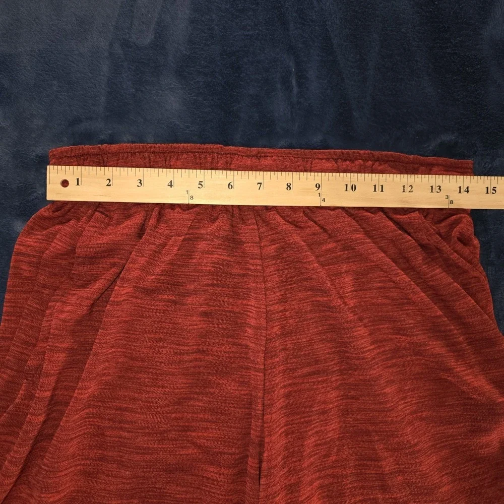 Mens Nike Flex Knit Shorts Size Large Red Swoosh Basketball Athletic Running Gym