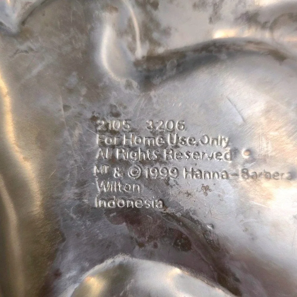 Vintage Wilton Scooby Doo Barney Winnie Pooh Cake Pan Lot of 3- 1990s‎ Aluminum