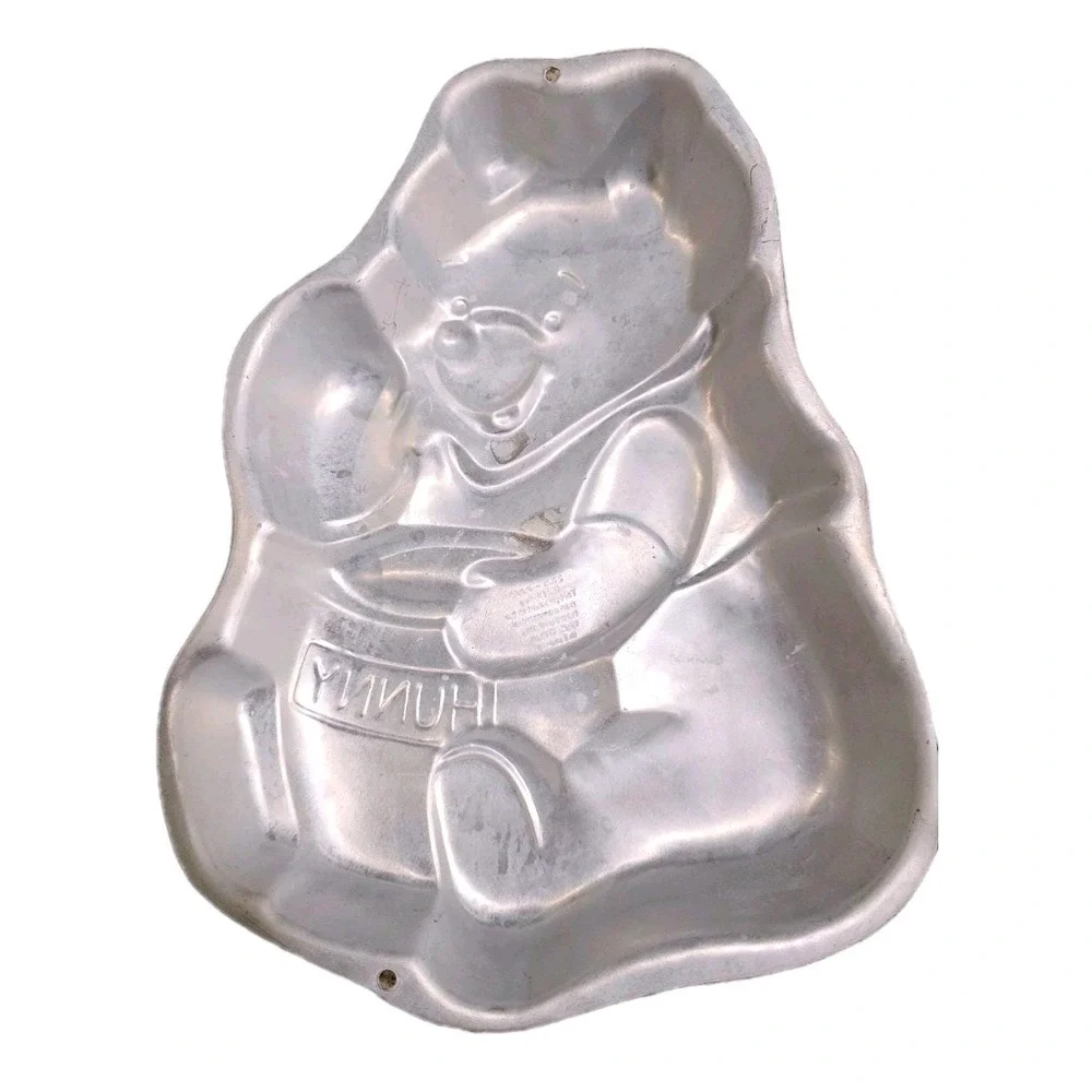 Vintage Wilton Scooby Doo Barney Winnie Pooh Cake Pan Lot of 3- 1990s‎ Aluminum