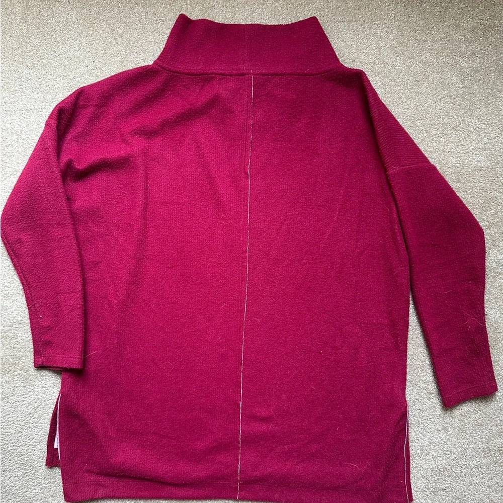 Anthro Oversized Mock Neck Sweater