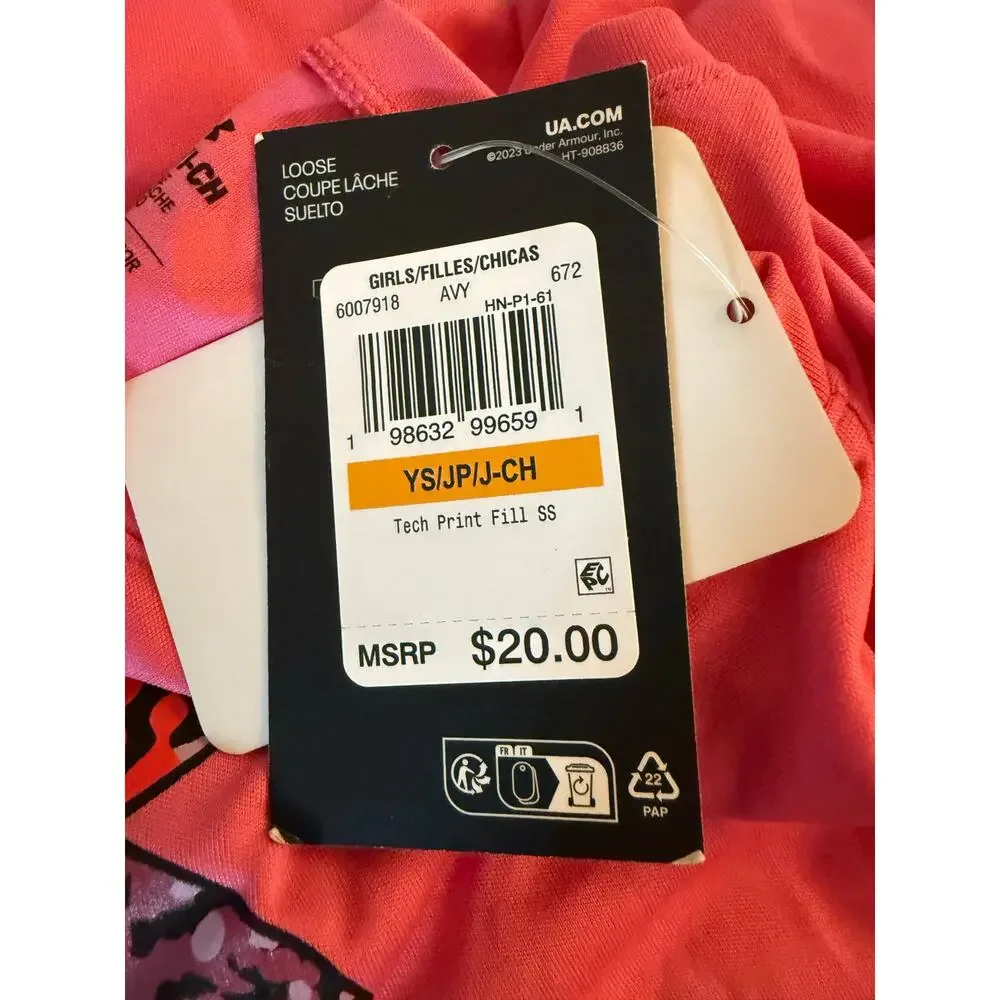 Under Armour sleeve tags cotton