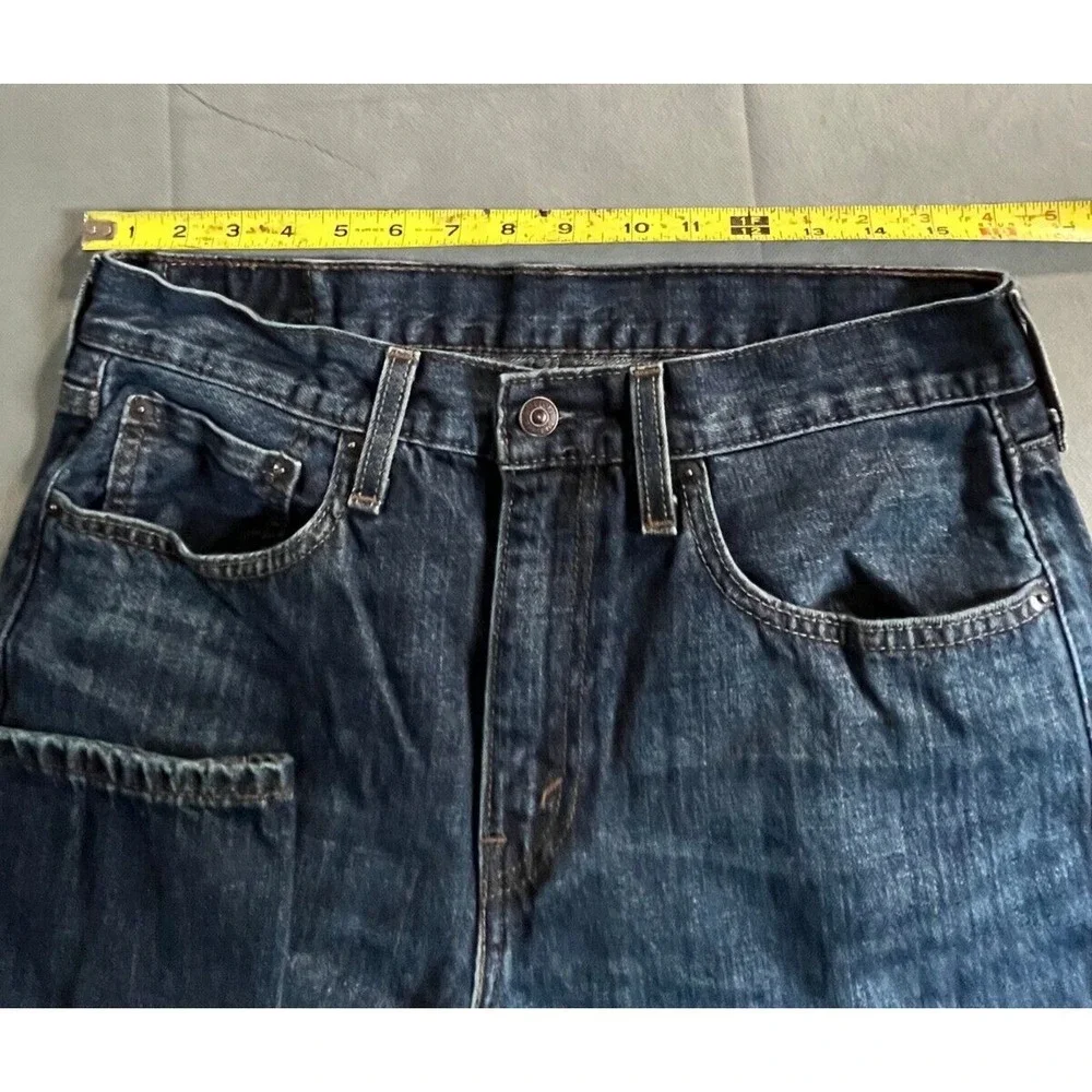 Levi's 501  Jeans Men blue 32x32 Stretch Medium Wash 5-Pockets Zip Fly Outdoor