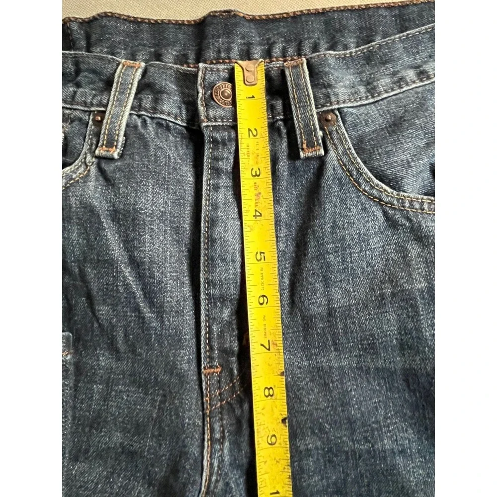 Levi's 501  Jeans Men blue 32x32 Stretch Medium Wash 5-Pockets Zip Fly Outdoor