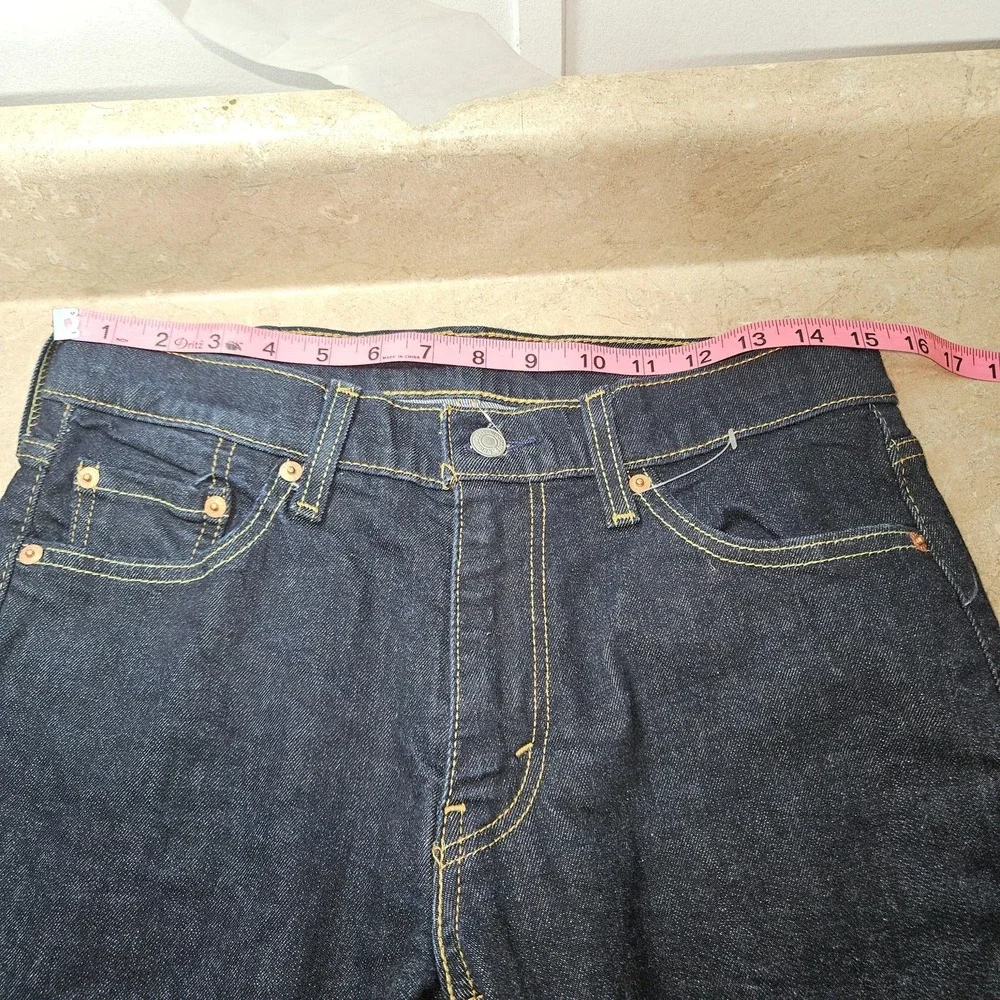 Levis Jeans Mens 30x30 Dark Wash Straight Leg‎ Denim Stretch Classic Fit Preppy