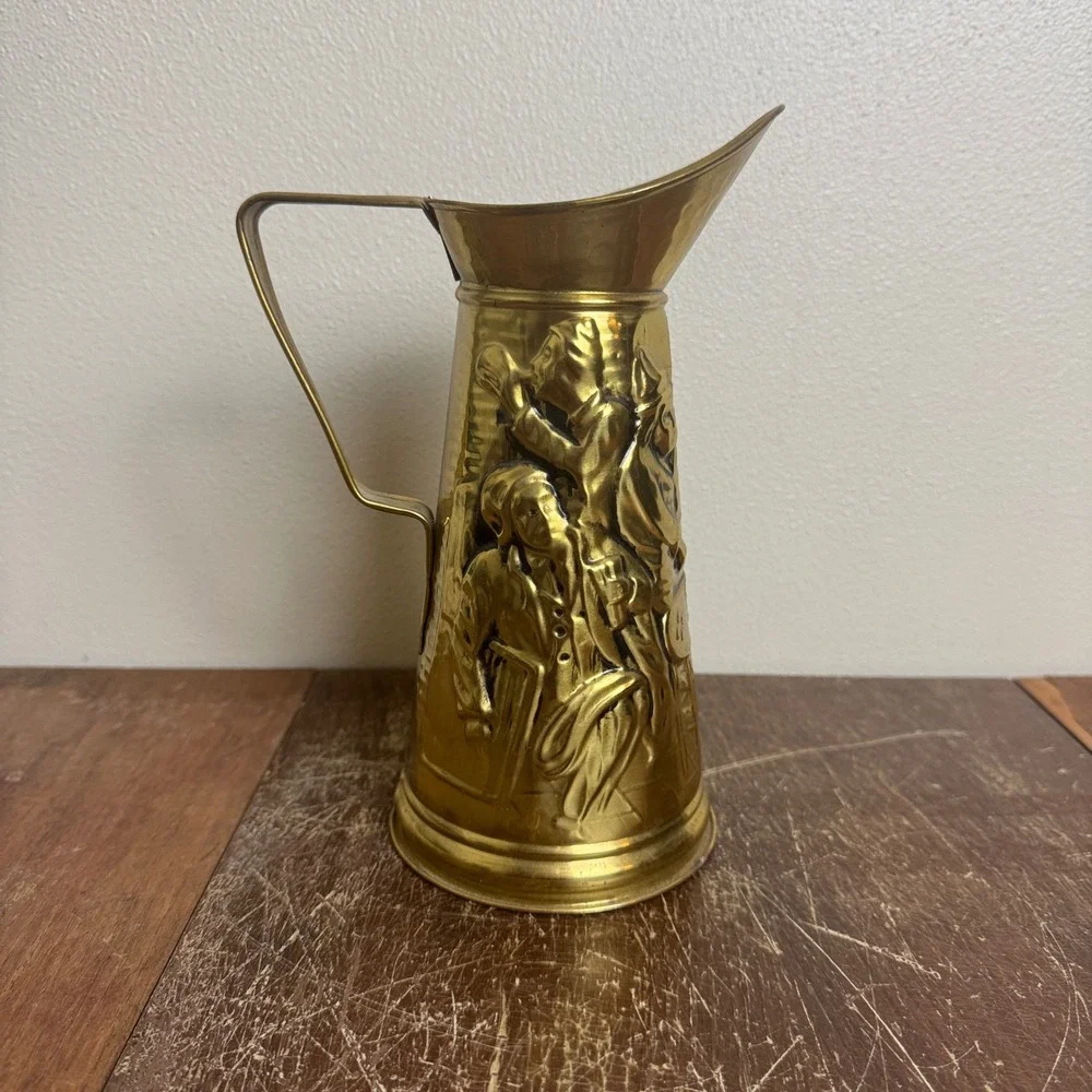 Vintage brass metal