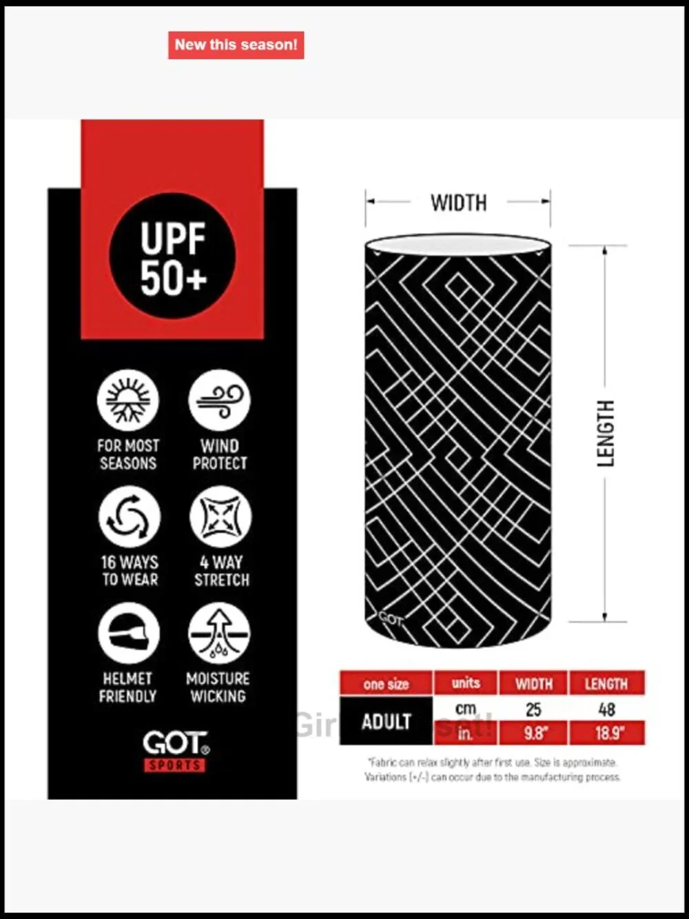 N/A upf 50+