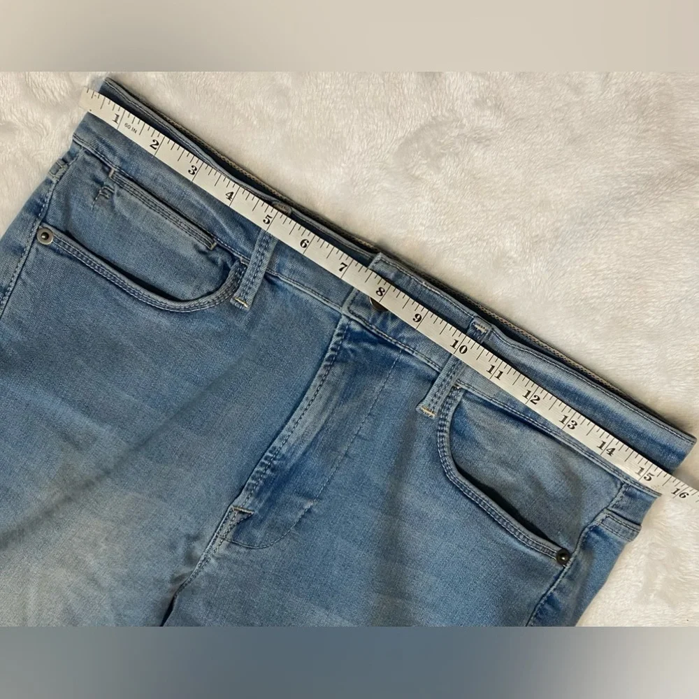 FRAME Le High Skinny High-Rise Jeans Light Wash Size 31 Stretch Denim