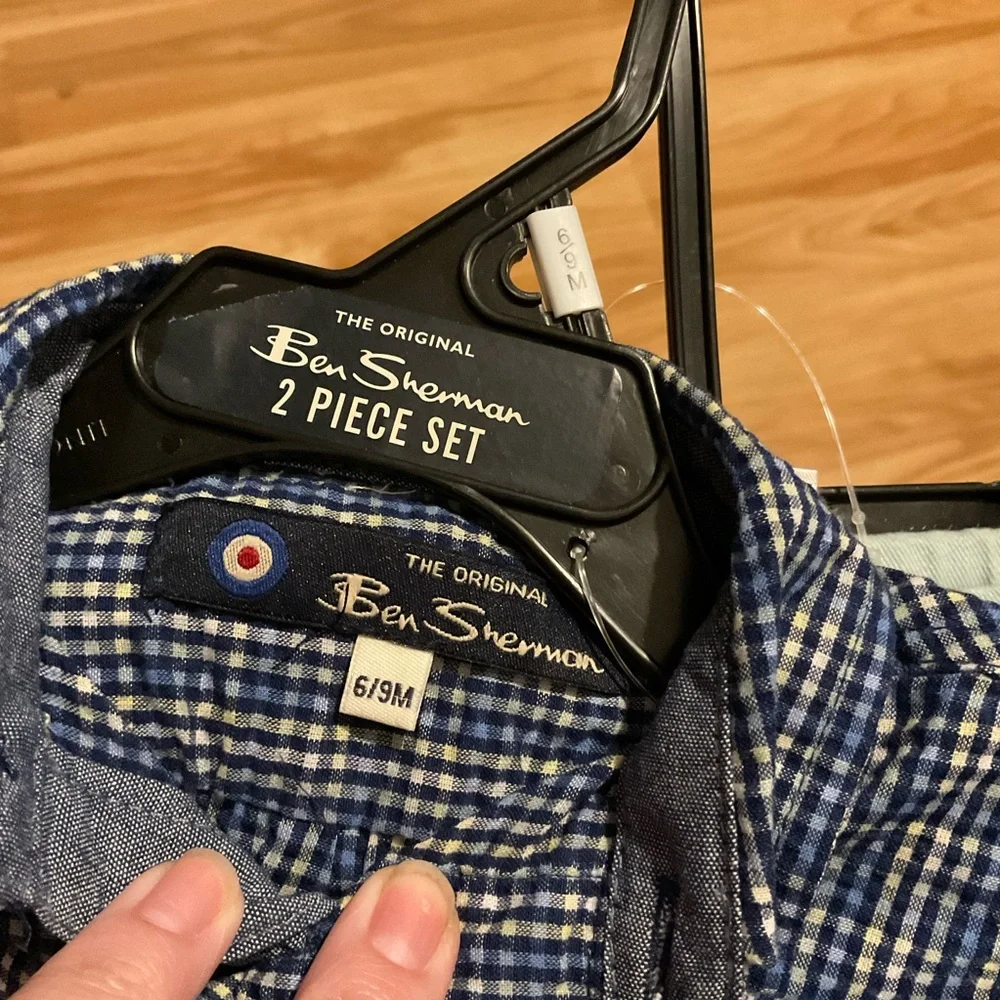 Ben Sherman Navy‎ Checkered Baby Outfit