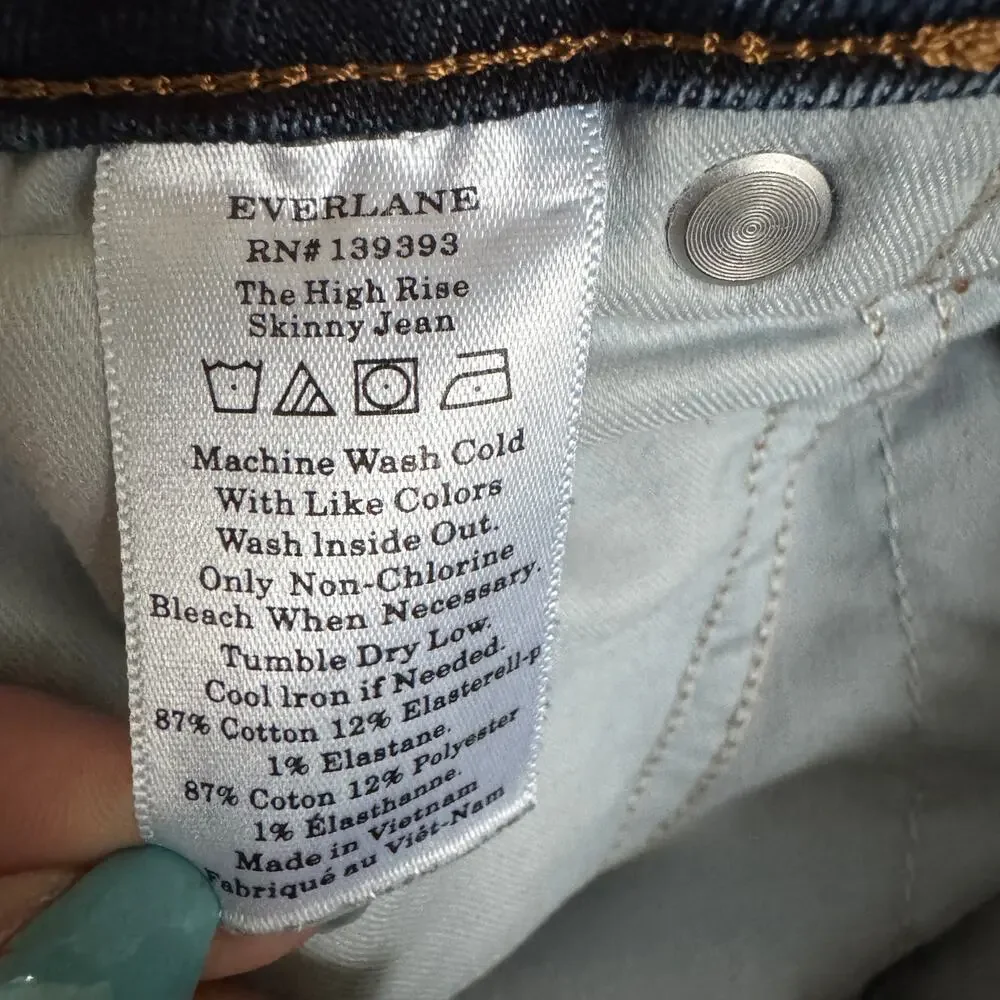 Everlane Jeans Women's Blue 29‎ The High Rise Skinny Denim