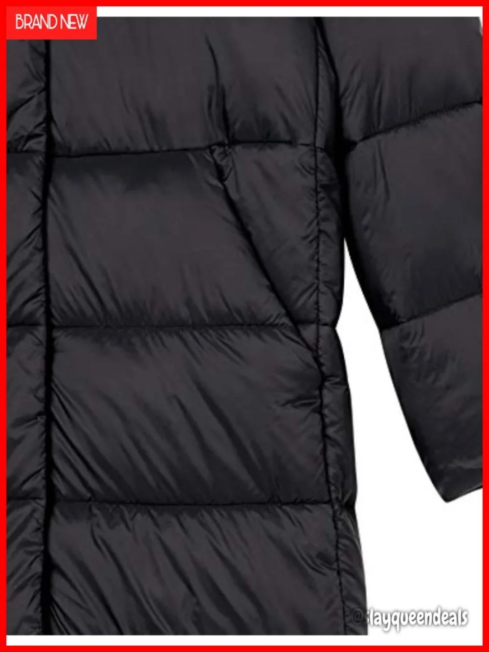 Lightweight Water-Resistant Longer Length Cocoon Puffer Coat