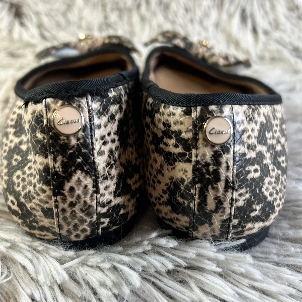 Circus Sam Edelman Wonderlast Ballet Flats Women 6 Extra Foam‎ Animal Print Bow