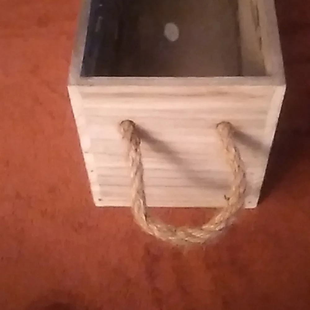 Wooden Box with Handles