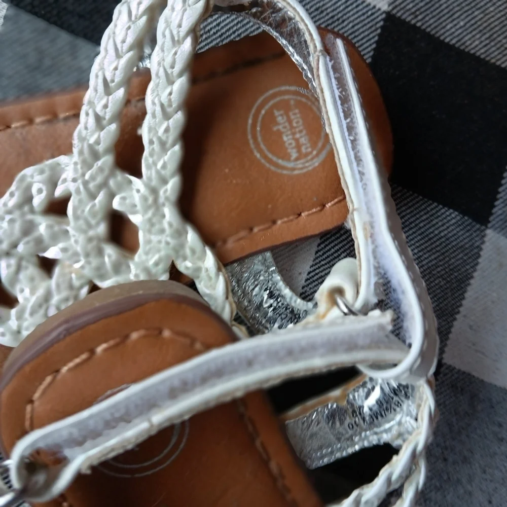 Baby girl shoe bundle. Sandles and dress shoe. Size 3 Wonder Nation