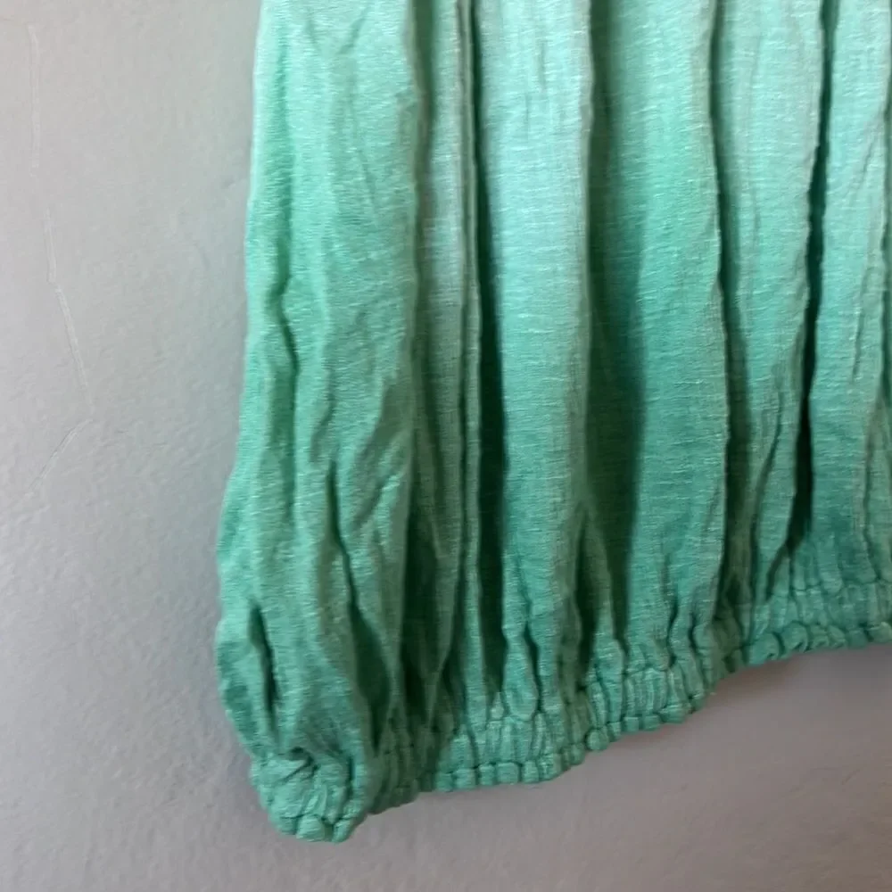 Free People Green Ombré off the Shoulder Top