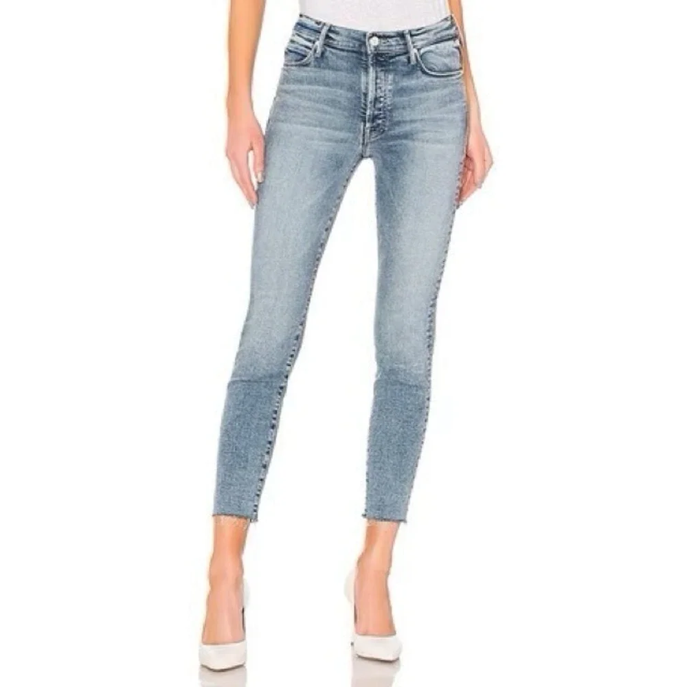 Mother The Stunner Ankle Fray in Whiplash Jeans Size 27 Skinny Jeans