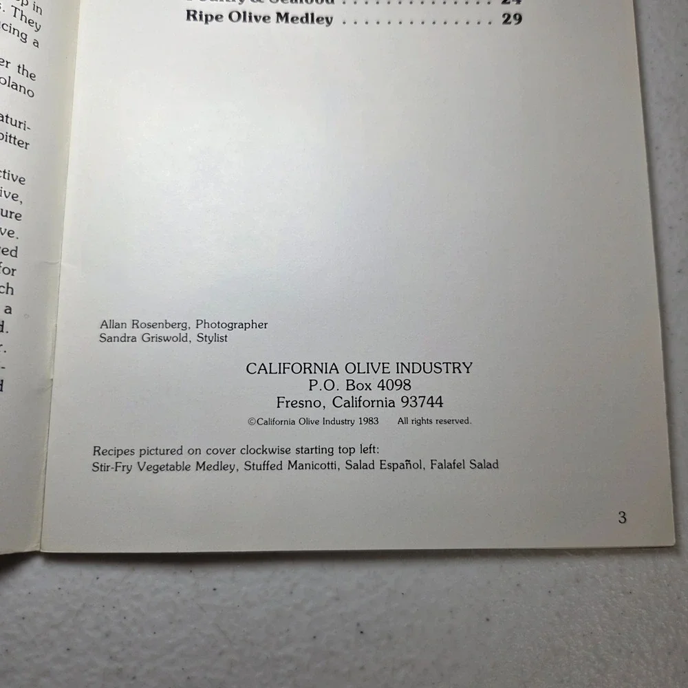 California Olive Industry itinerant ripe