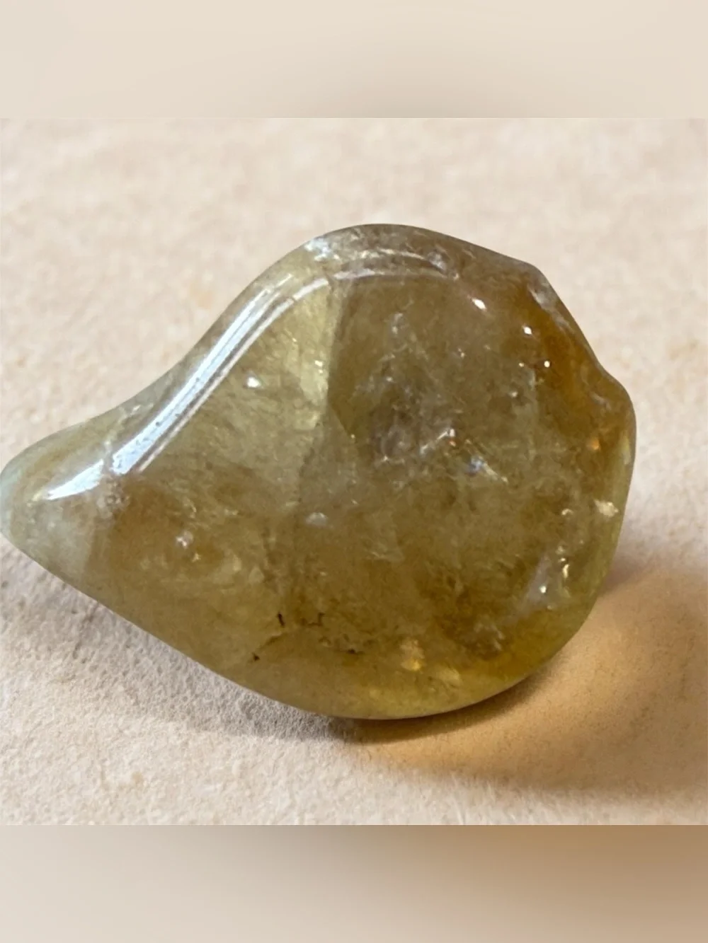 Natural Citrine Tumbled Crystal Stone!