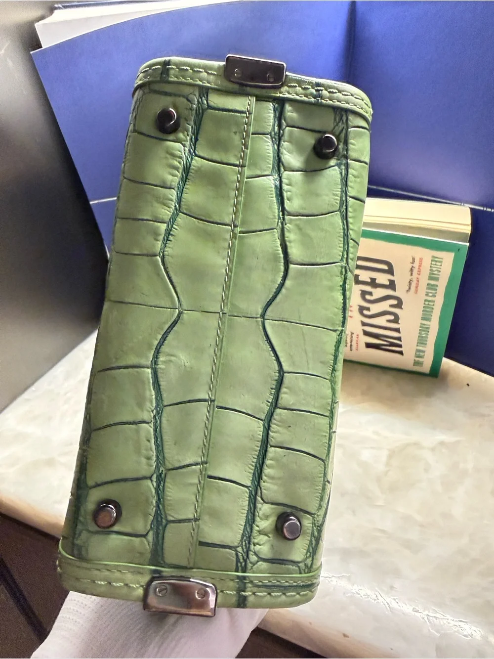 Coach croc embossed