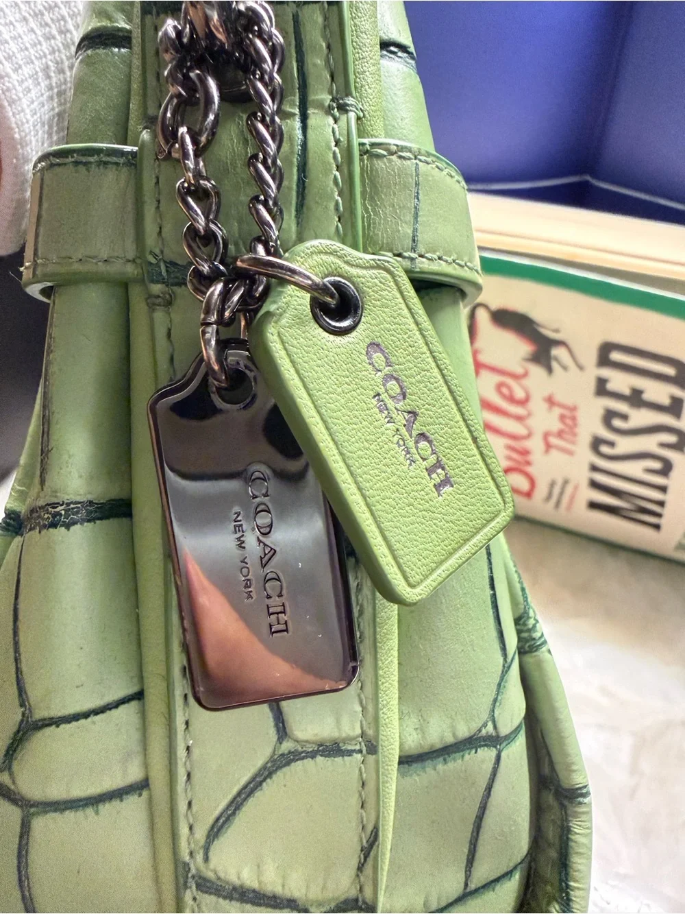 Coach croc embossed