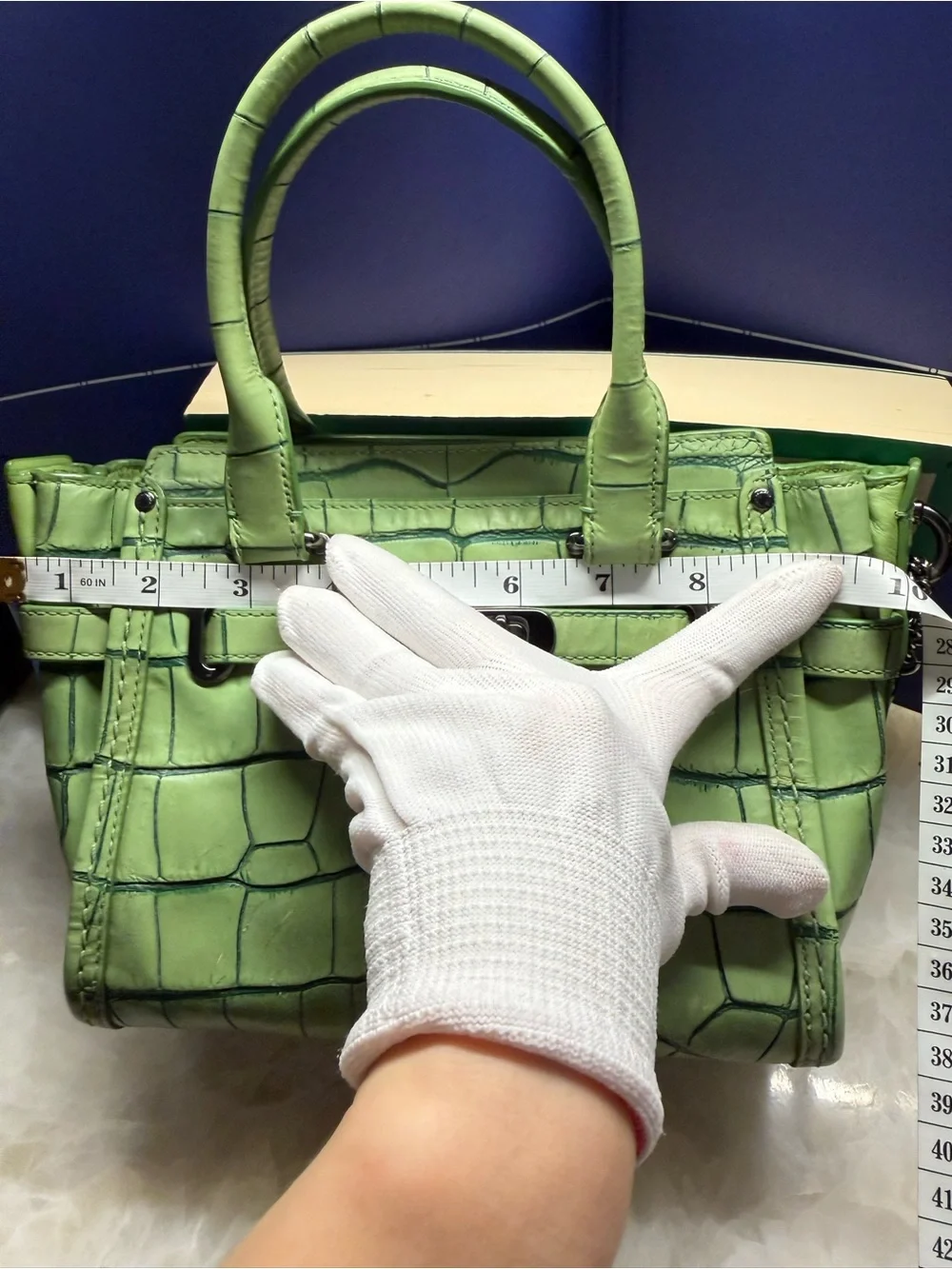 Coach croc embossed