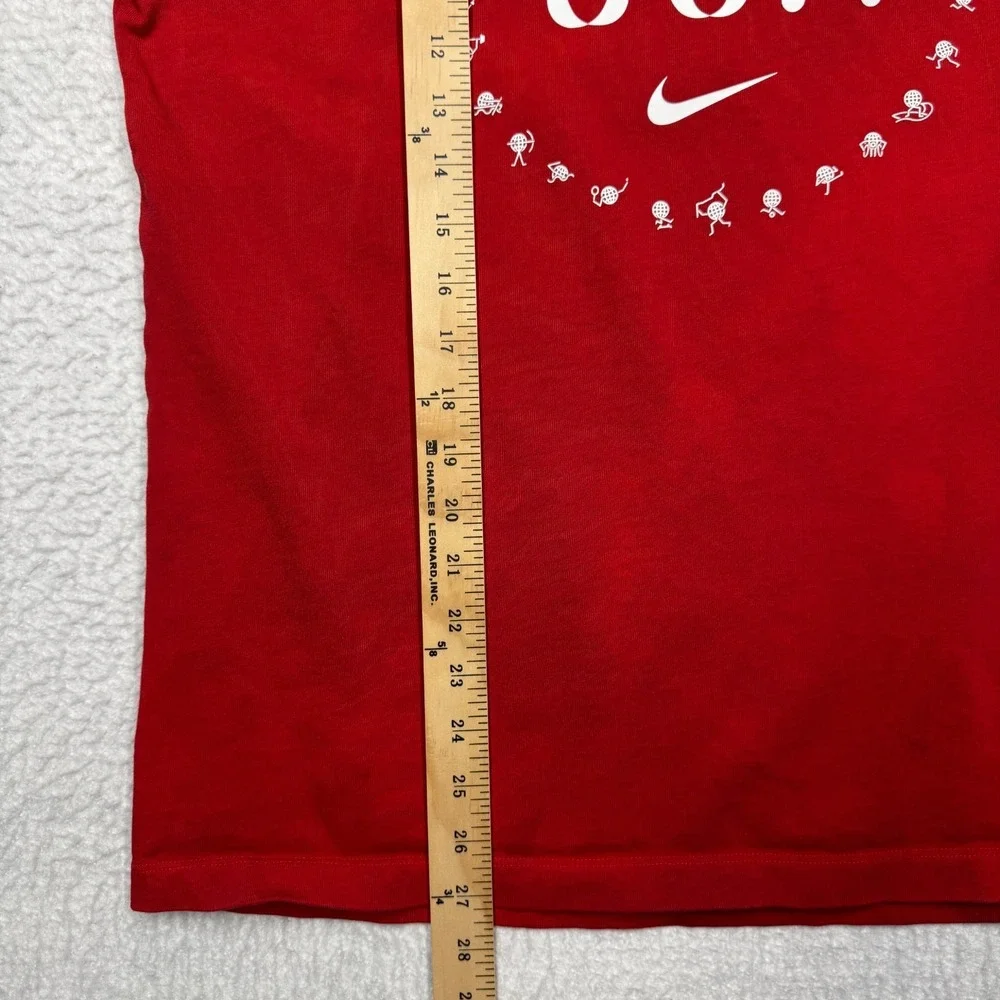 Nike Tee Team USA Olympics Graphic Print Crew Neck T-Shirt Red Men's L