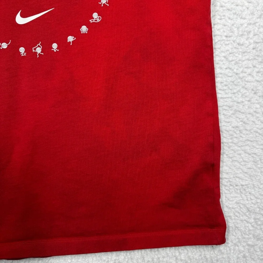 Nike Tee Team USA Olympics Graphic Print Crew Neck T-Shirt Red Men's L