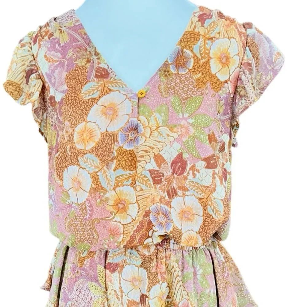 Olivaceous orange floral