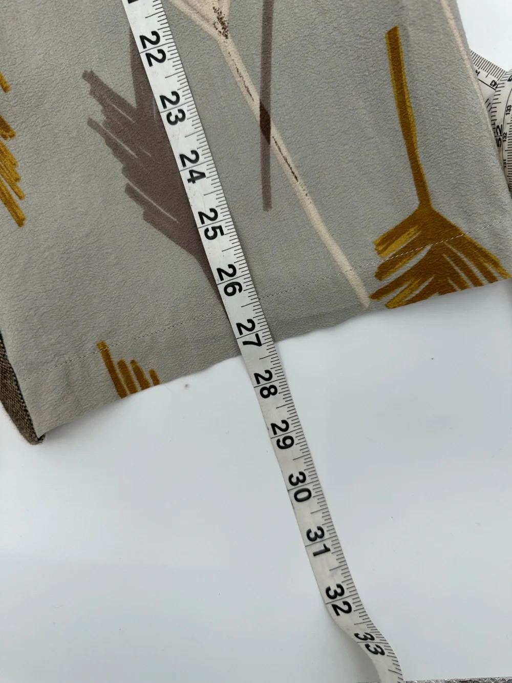 Anthropologie Edme & Esyllte Feather Vintage Look Skirt size 4