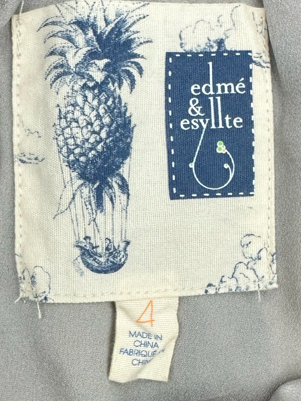Anthropologie Edme & Esyllte Feather Vintage Look Skirt size 4
