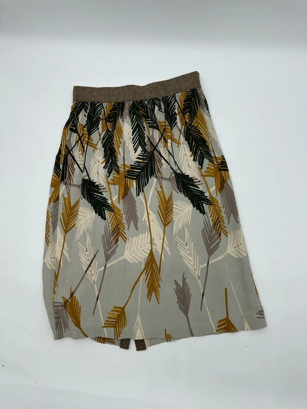 Anthropologie Edme & Esyllte Feather Vintage Look Skirt size 4