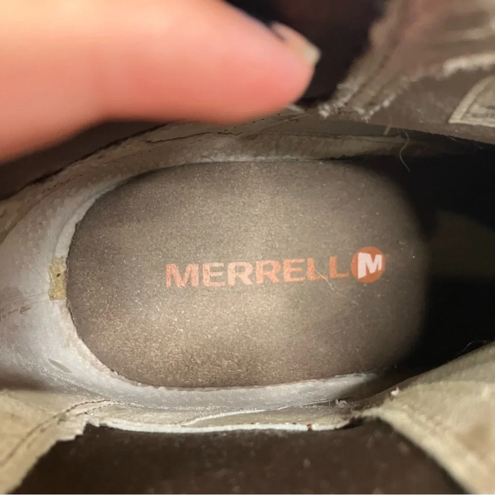 Merrell wedgetarian cinnamon smooth leather ankle boots women’s size 7‎ casual