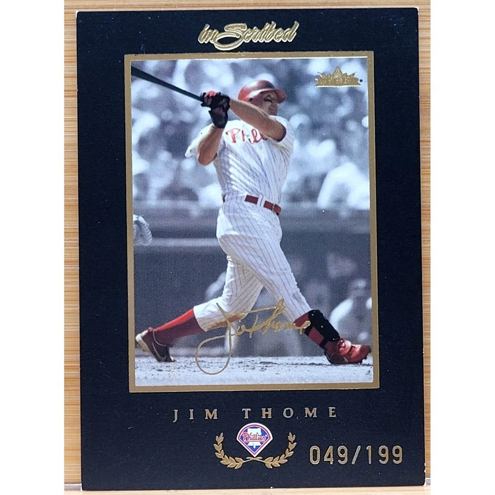 2004 Fleer Inscribed‎ Jim Thome Gold #D/199 MLB Phillies Indians White Sox