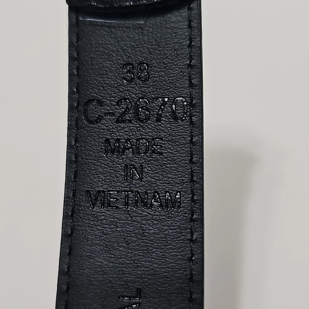 Beverly Hills Polo Club Men's Black Belt Sz 38